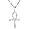 Moissanite Cross Pendant Necklace