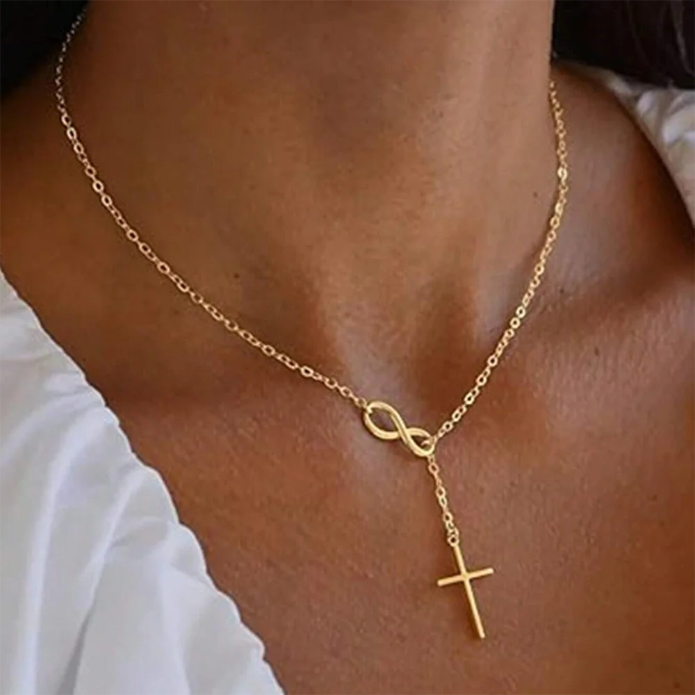 Infinite Lucky Cross Necklace