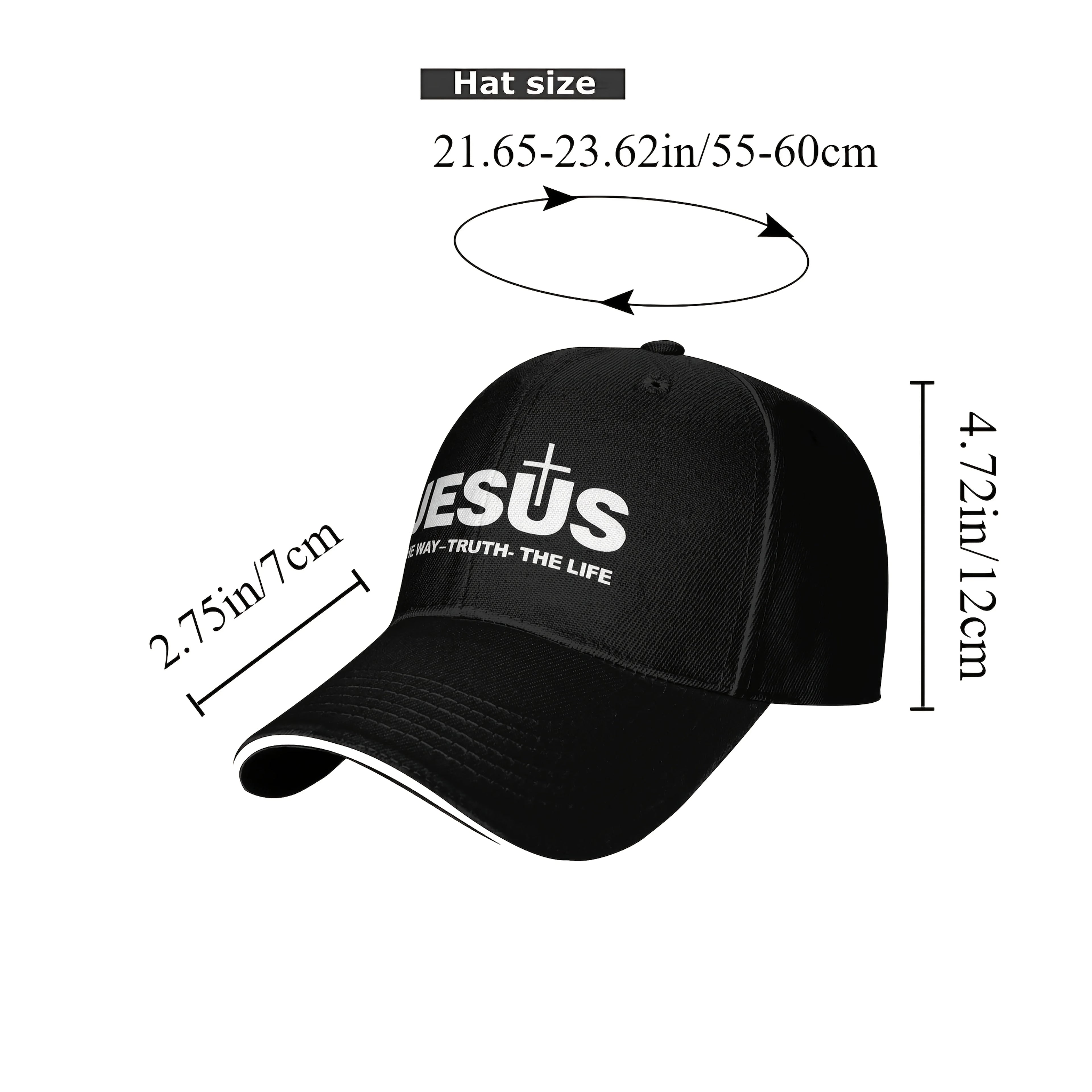 Jesus Cross Printed Cap