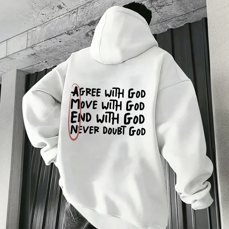 God Printed Christian Hoodie