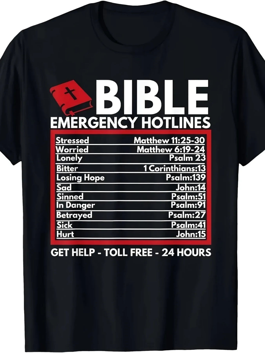 Bible Emergency Number Jesus T-Shirt