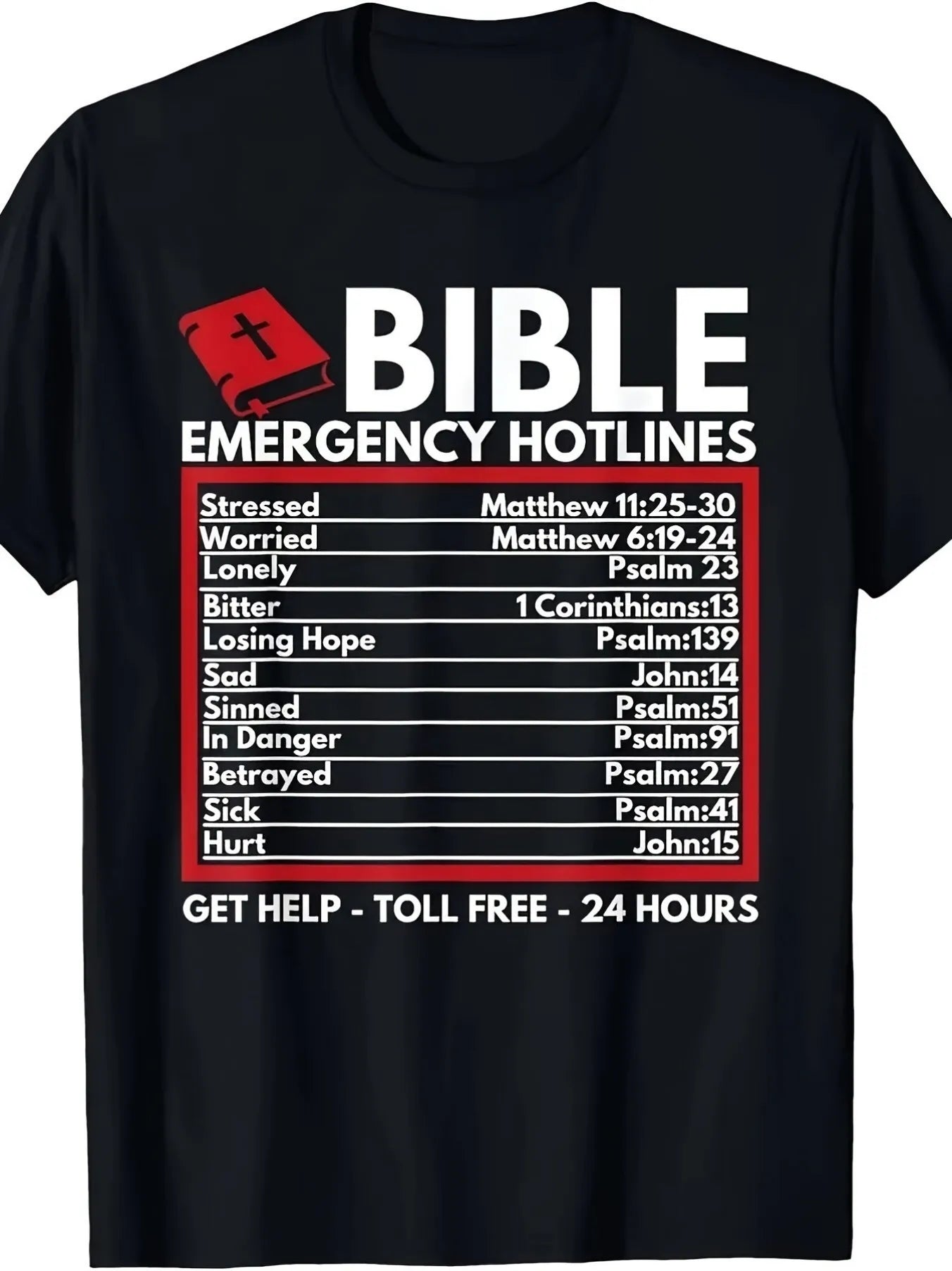 Bible Emergency Number Jesus T-Shirt