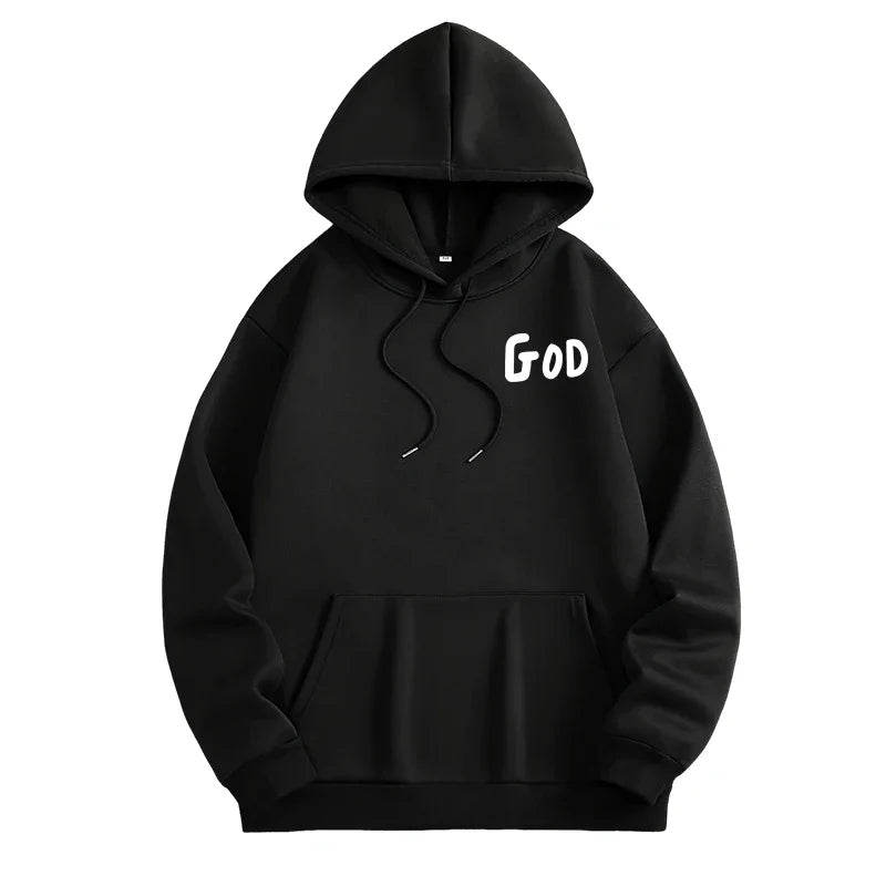 God Printed Christian Hoodie