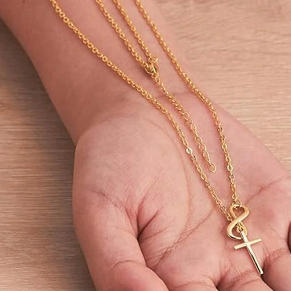 Infinite Lucky Cross Necklace
