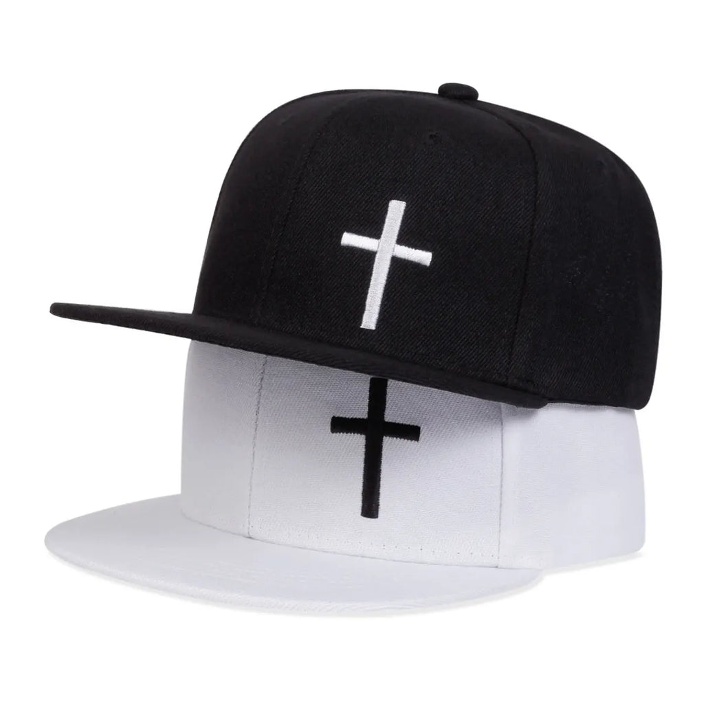 Cross Embroidery Hip Hop Cap
