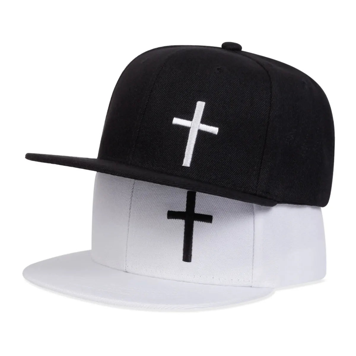 Cross Embroidery Hip Hop Cap