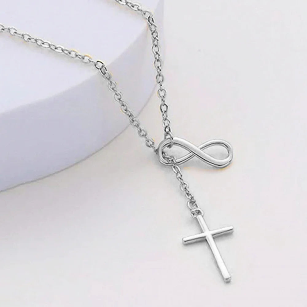 Infinite Lucky Cross Necklace