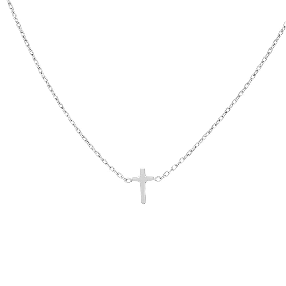 Minimalist Cross Chain Necklace