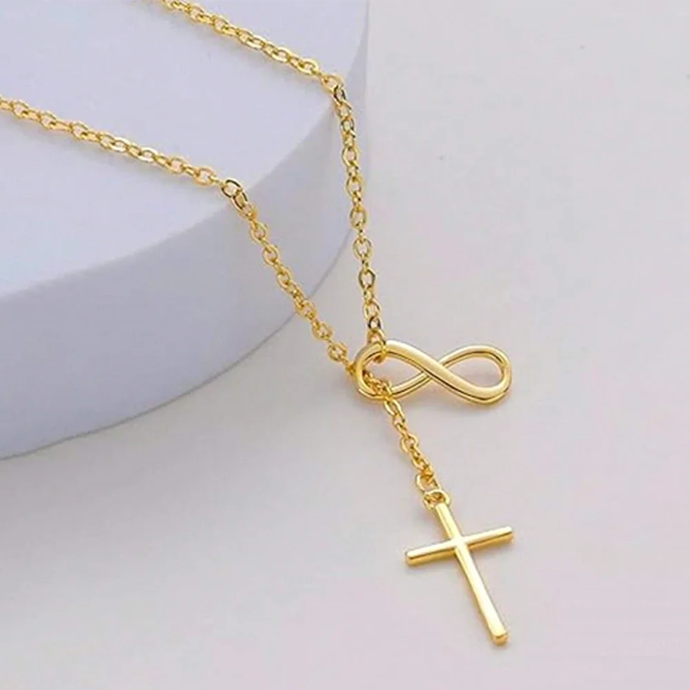 Infinite Lucky Cross Necklace