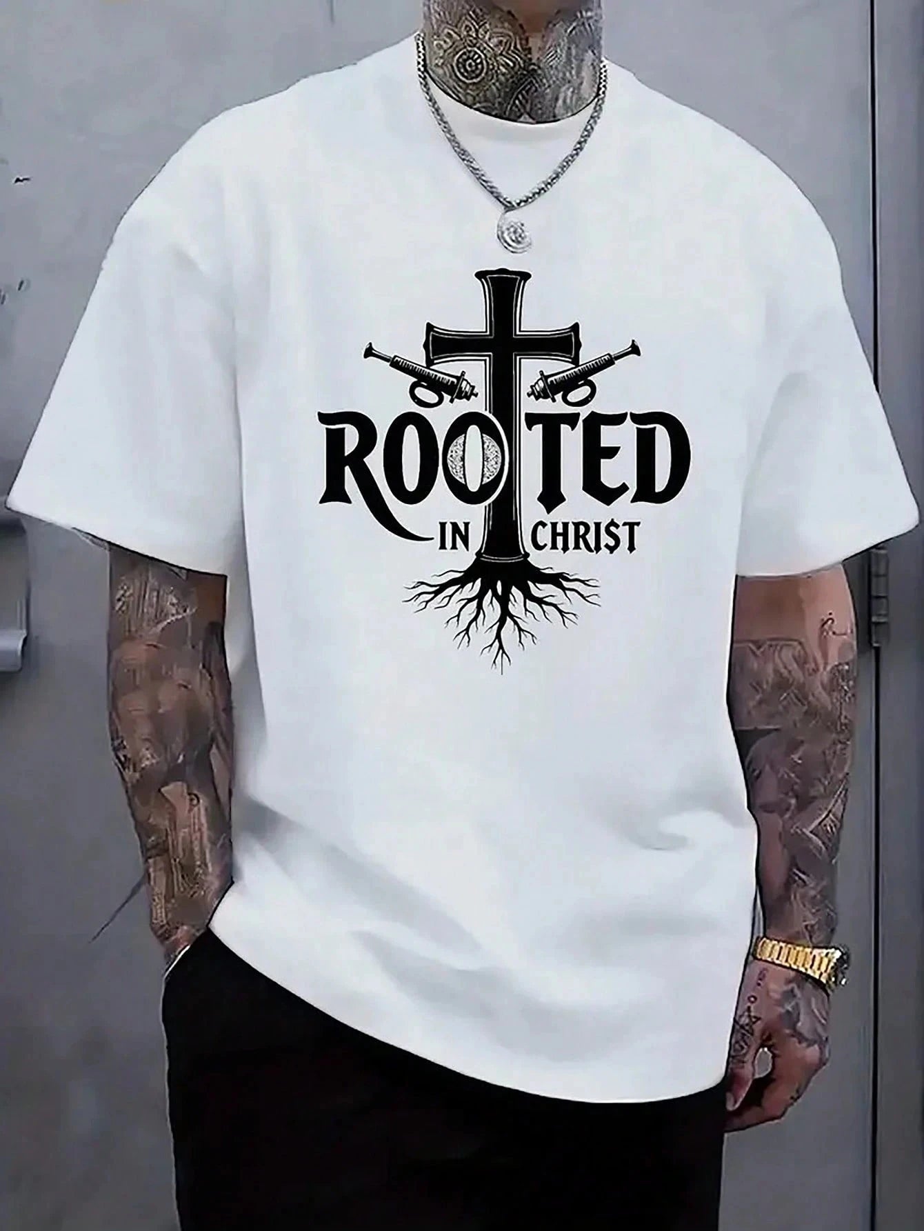 Christian Goth Retro Oversized T-Shirt