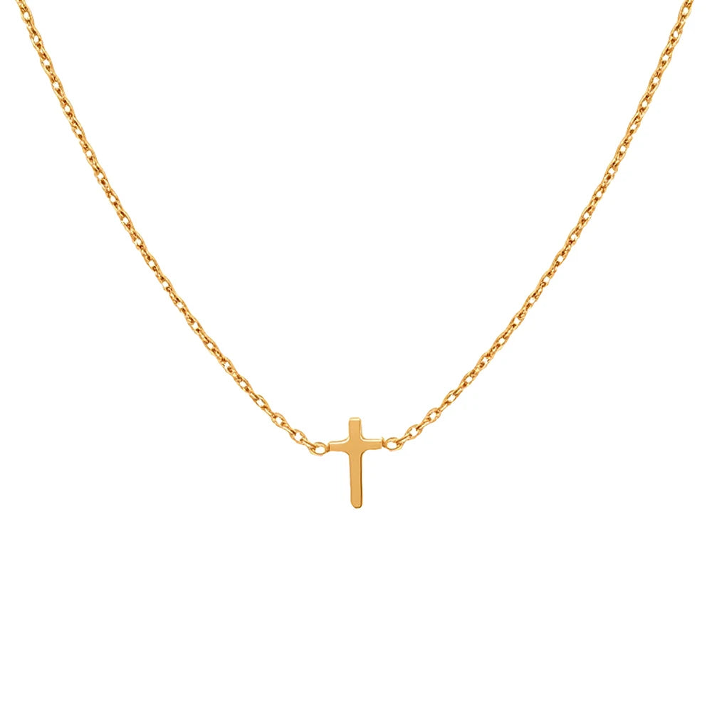 Minimalist Cross Chain Necklace