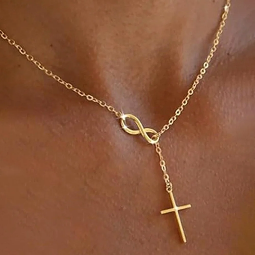Infinite Lucky Cross Necklace