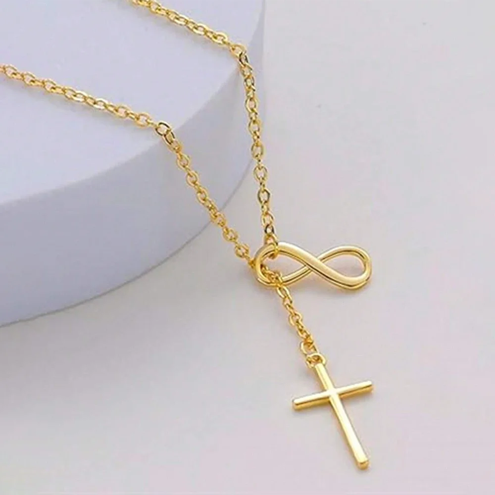 Infinite Lucky Cross Necklace